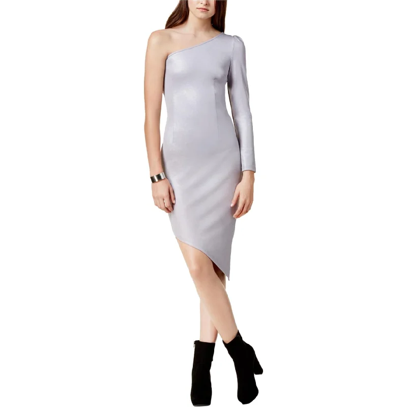 Glam Womens Asymmetrical Bodycon Dress