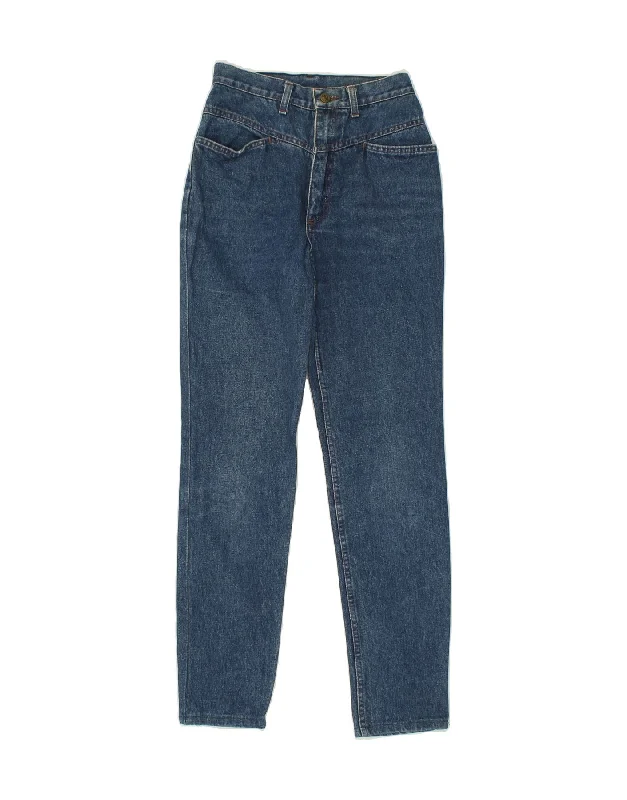 POP 84 Womens Slim Jeans IT 42 Medium W28 L29  Blue Cotton