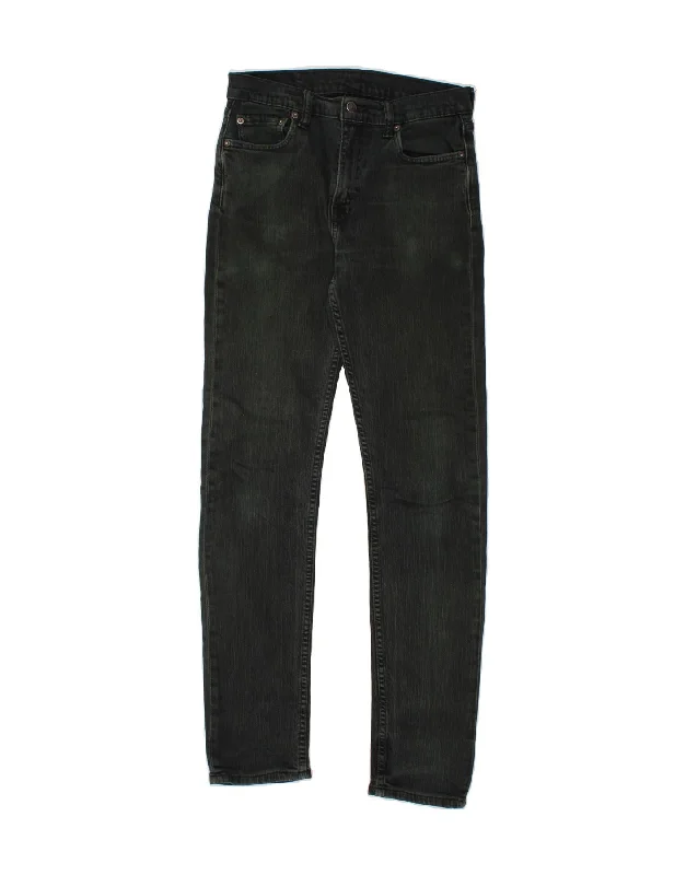LEVI'S Womens Skinny Jeans W30 L34 Green Cotton