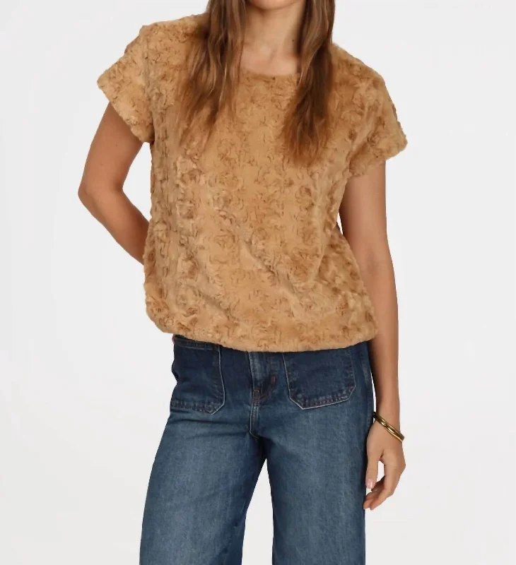 Grace Top In Golden Brown