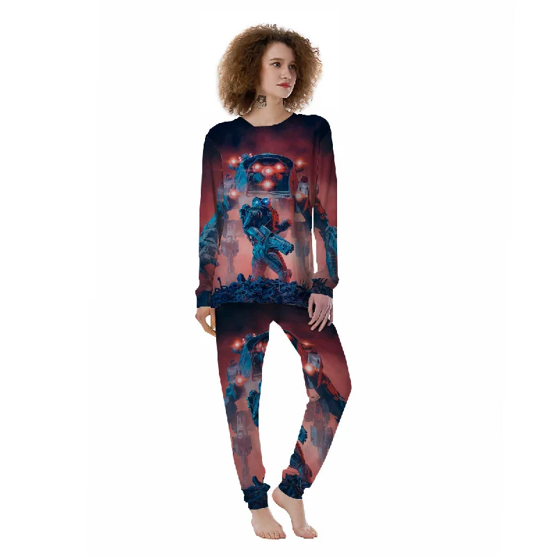 Alien Robot In the battlefield Women's Pajamas