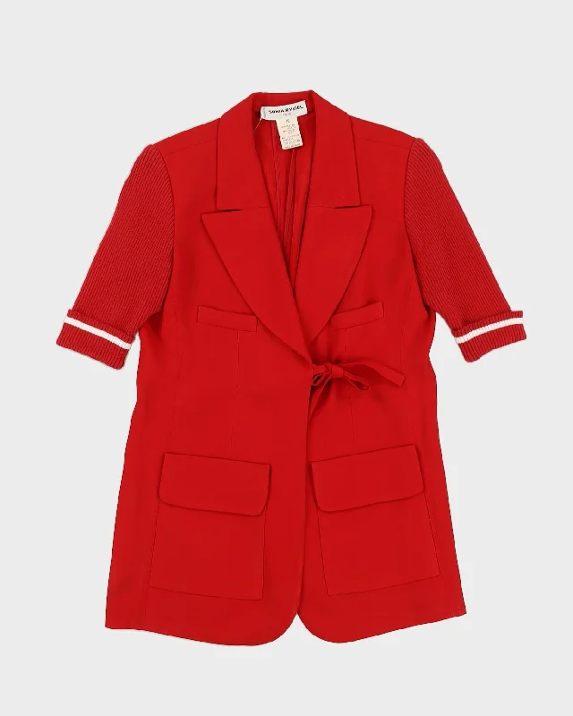 Sonia Rykiel Red Blazer Jacket - M