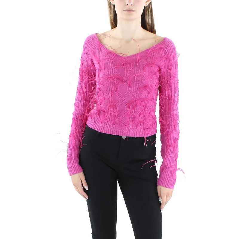 Womens Merino Wool Blend Merino Wool Pullover Sweater