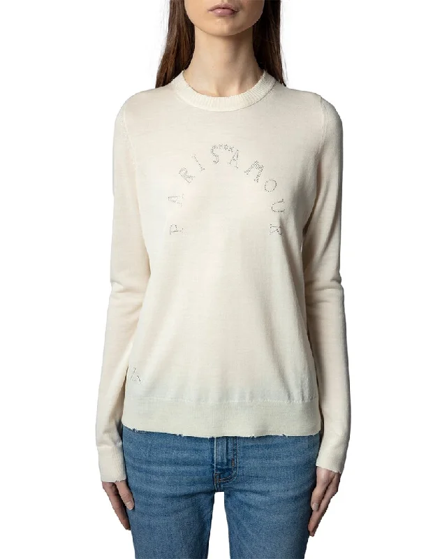 Zadig & Voltaire Miss Paris Strass Wool Sweater