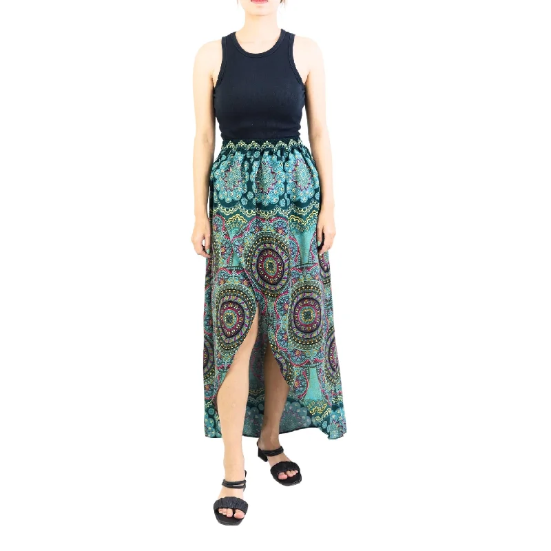 Mandala 114 Women's Skirt in Ocean Blue SK0029 020114 04