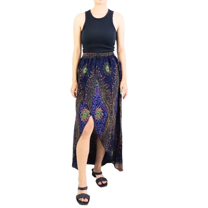 Peacock Eye Women's Skirt in Navy SK0029 020003 05