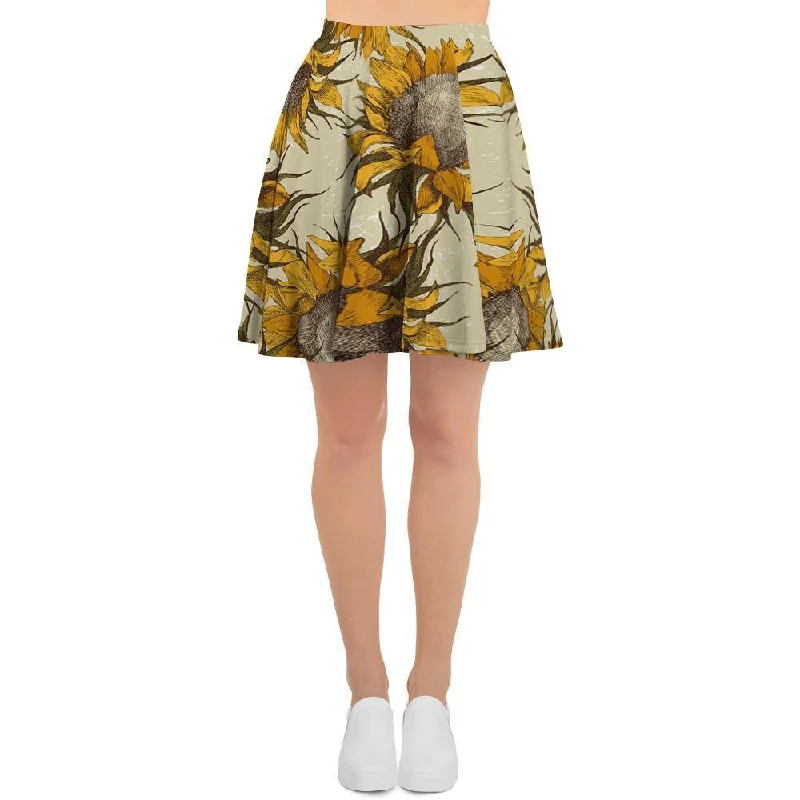 Vintage Sunflower Women's Skirt