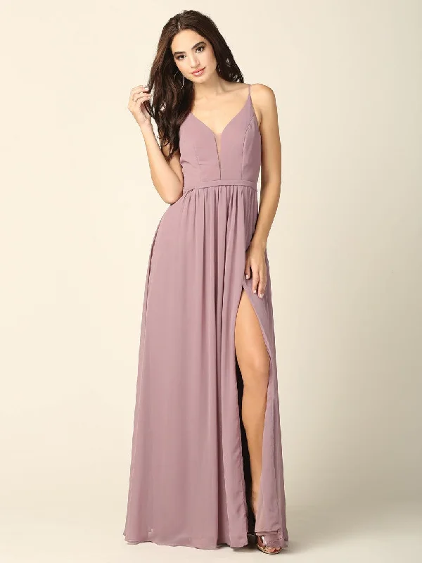 Long Formal Bridesmaids Chiffon Dress Sale