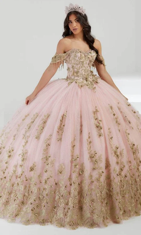 Quinceanera Collection 26056 - Off-Shoulder Embellished Ballgown