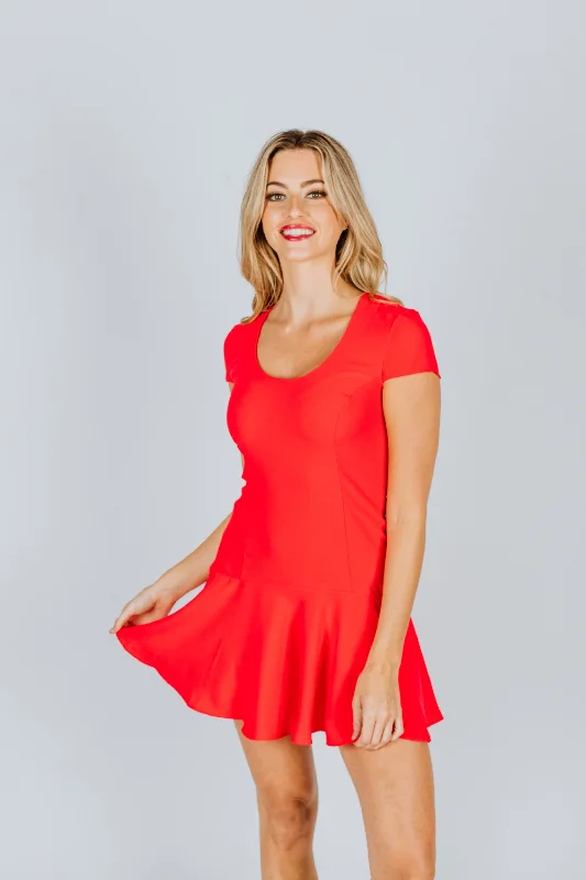 Amanda Uprichard Debby Dress in Fire