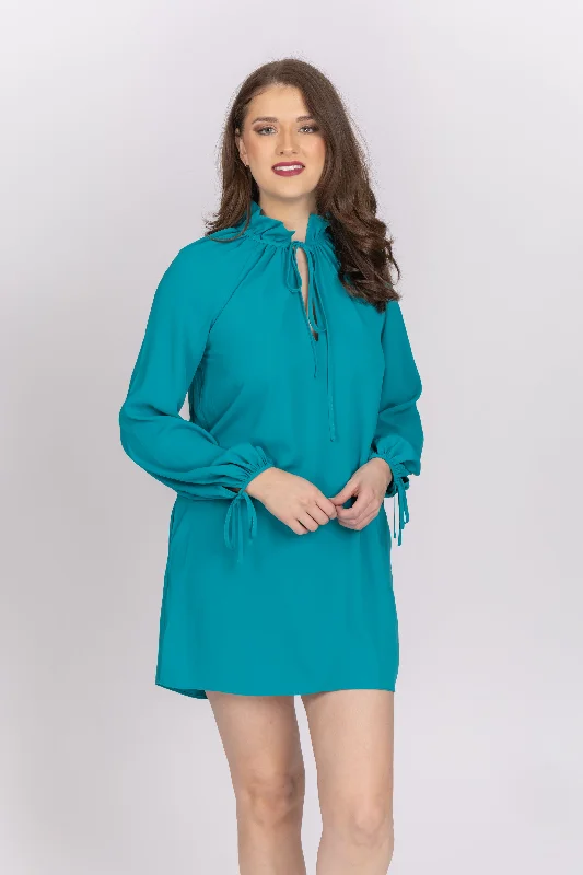 Amanda Uprichard Vittoria Dress in Teal