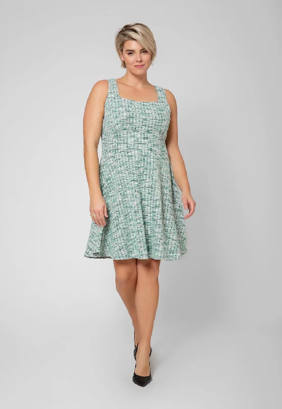 Leota Women's Sleeveless Arianna Dress in Green Multi (Curve)