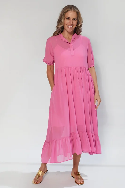 Calypso Dress Punch Pink