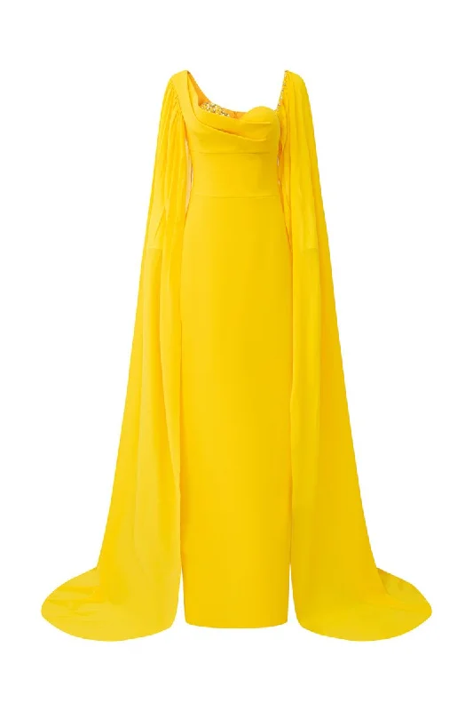 DARIA CREPE CHEST CUP GOWN