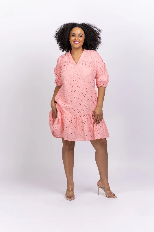 Diane Von Furstenberg Agar Dress in Soft Pink