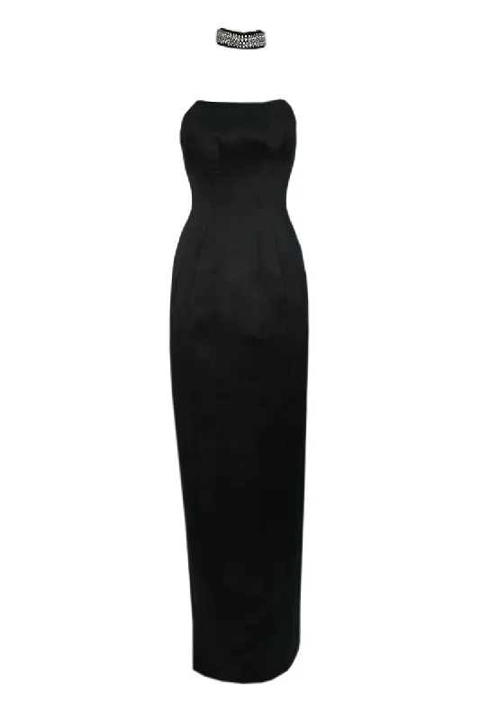 EBONY BLACK EXQUISITE CORSET GOWN