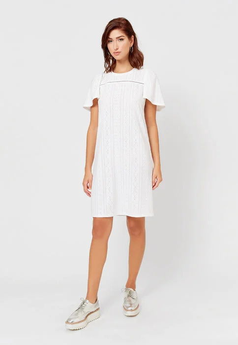 Leota Women's Kinsley Eyelet Dress White