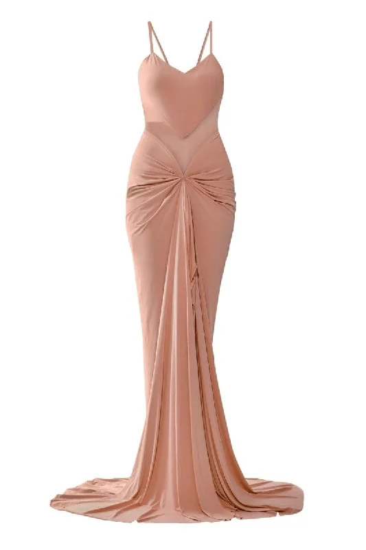 MAJA PEACH MERMAID GOWN