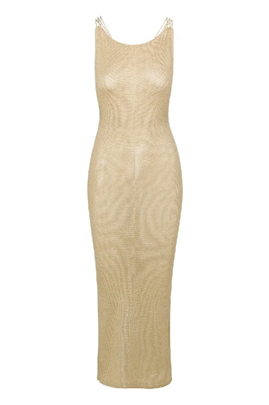 MAREA DRESS IN GOLD