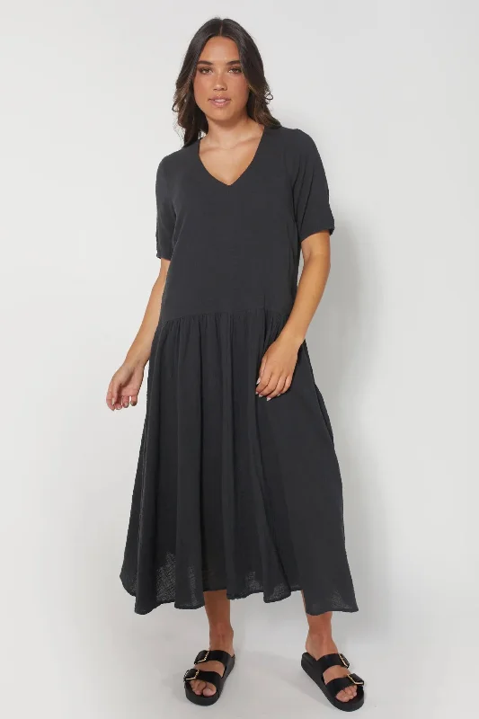 Sena Dress Aged Black