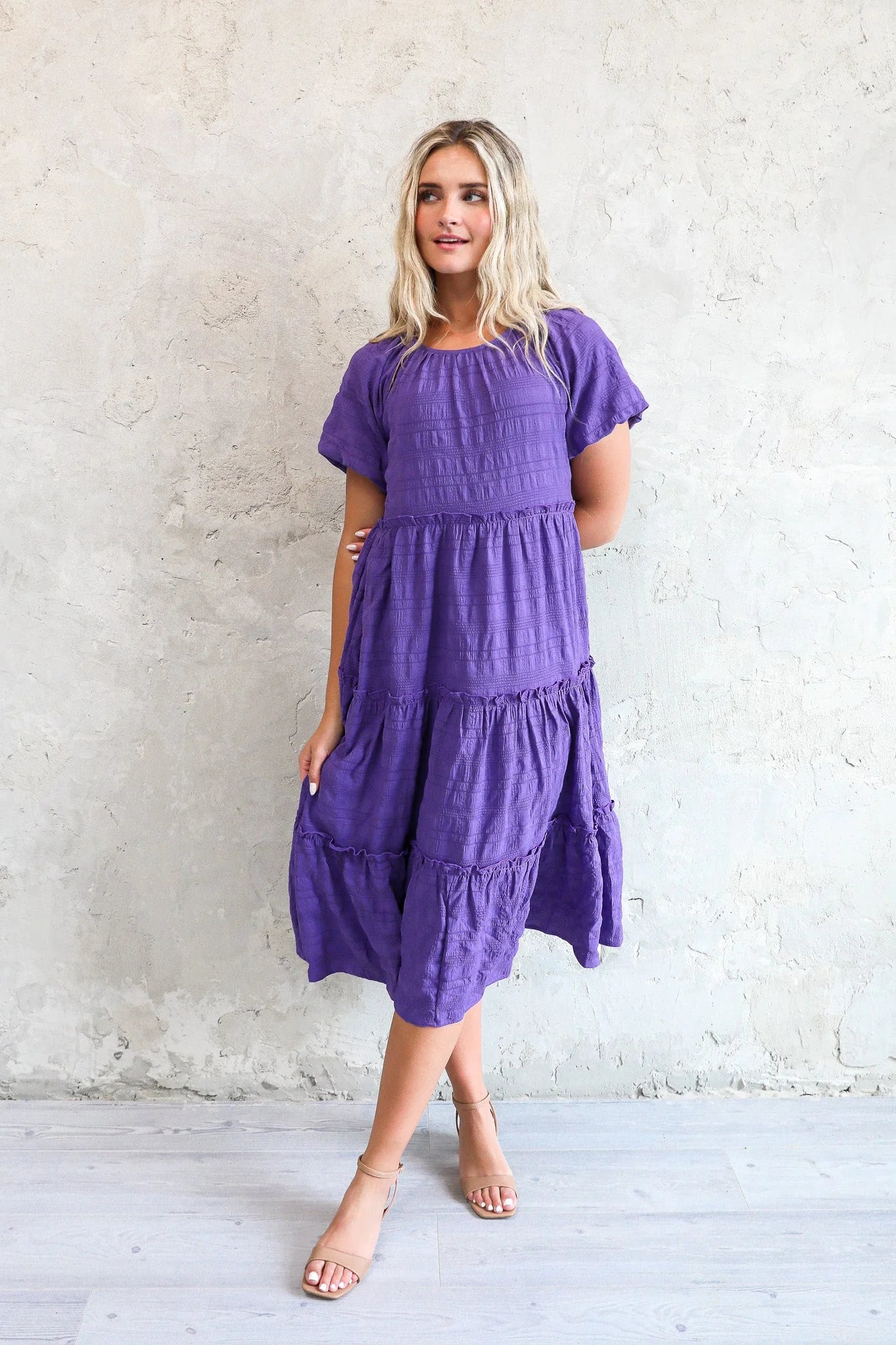 Serena Dress in Dahlia Purple- Misses & Plus (S-4X)