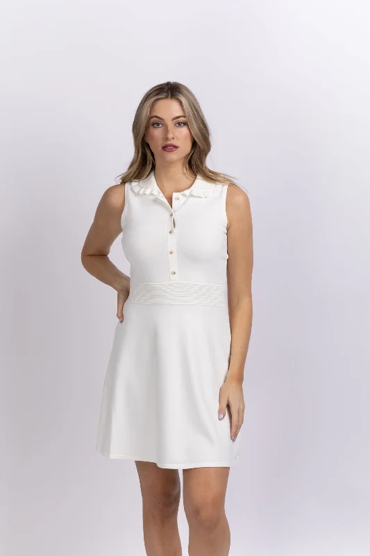 Shoshanna Sleeveless Dress in White