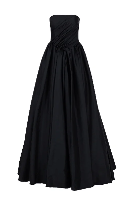 TANIA BLACK A-LINE GOWN