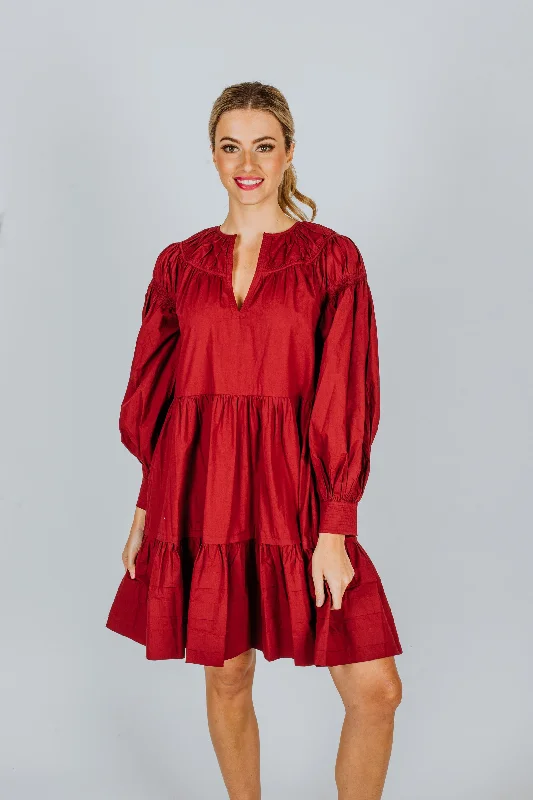 Ulla Johnson Rosa Dress Bordeaux