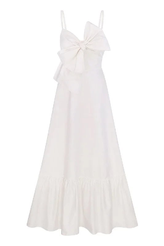 WHITE SUNDRESS WITH A BOW