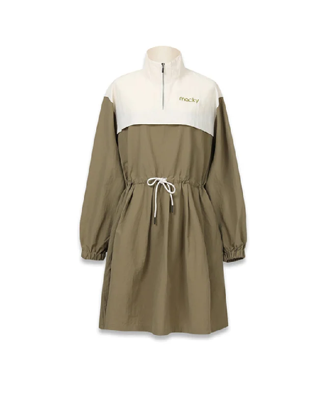 MACKY Golf: Whio Anorak Dress - Khaki