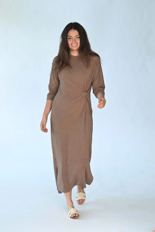 Mocha Twist Tee Dress 417