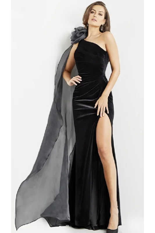 One Shoulder Sheath Evening Dress