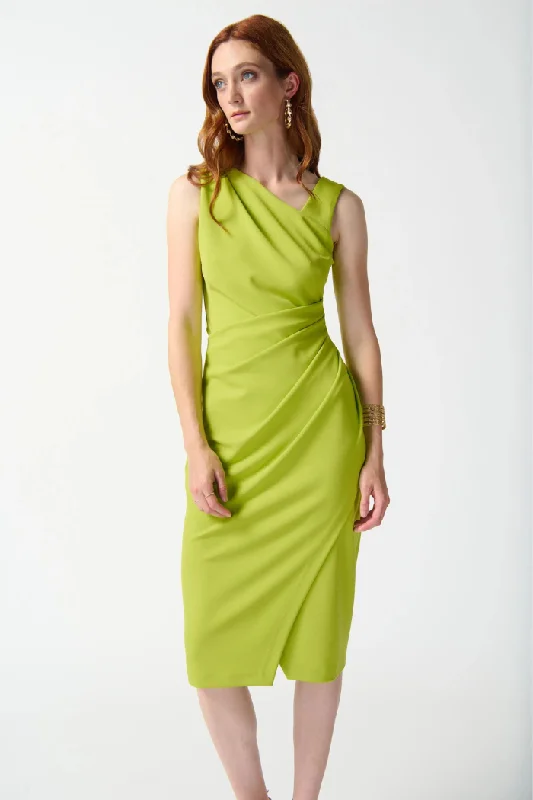 Scuba Crepe Sleeveless Sheath Dress