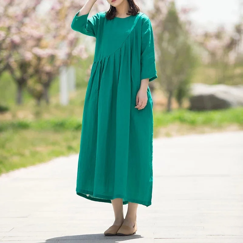 Spring Women linen Dresses CH90412