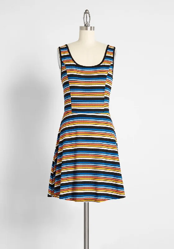 Fall in Line Sleeveless Tank Dress