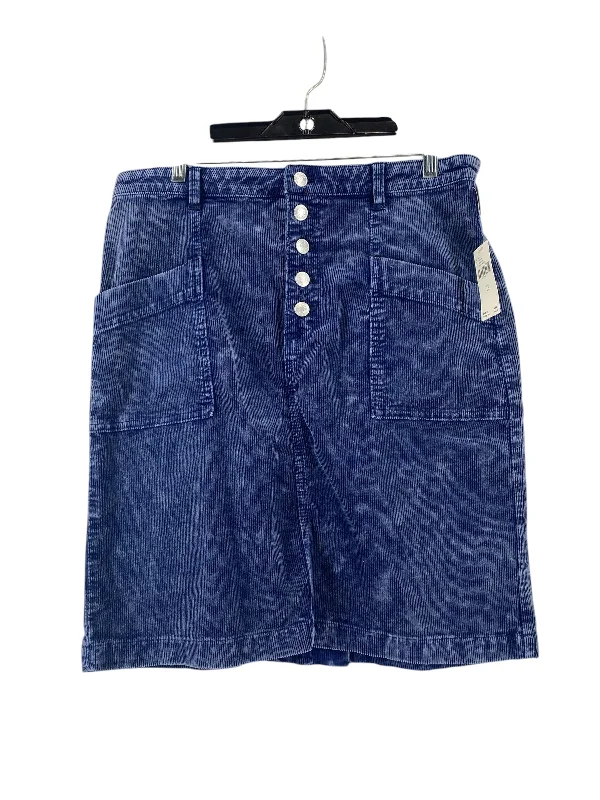 Skirt Mini & Short By Anthropologie In Blue, Size: 10