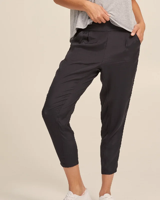 Smart Post Pregnancy Pants - Washed Black