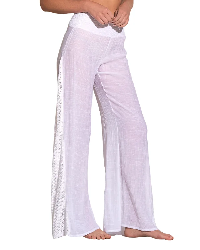 2025 Elan Crochet Smocked Pants (More colors available) - CR2191