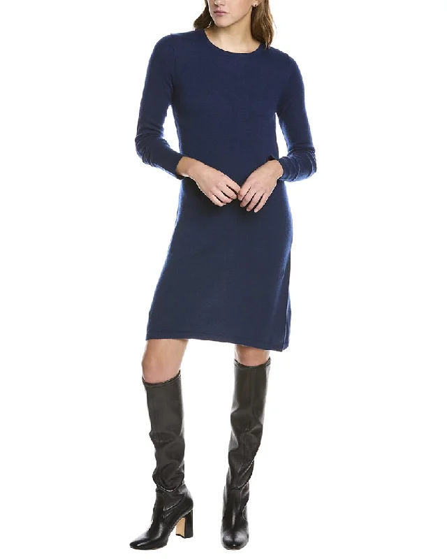 Forte Cashmere Crewneck Cashmere Sweaterdress