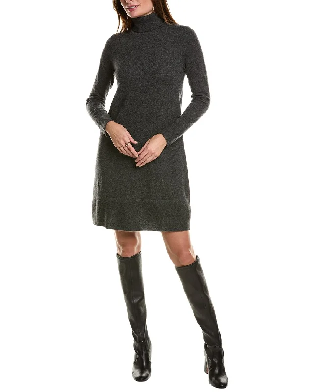 Forte Cashmere Turtleneck Cashmere Sweaterdress