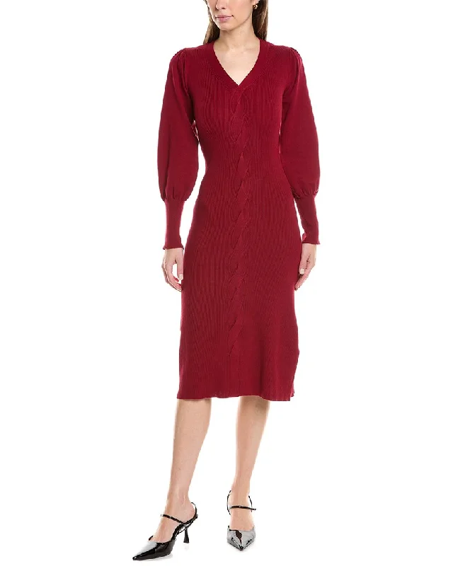 Nanette Nanette Lepore Cable Front Sweaterdress