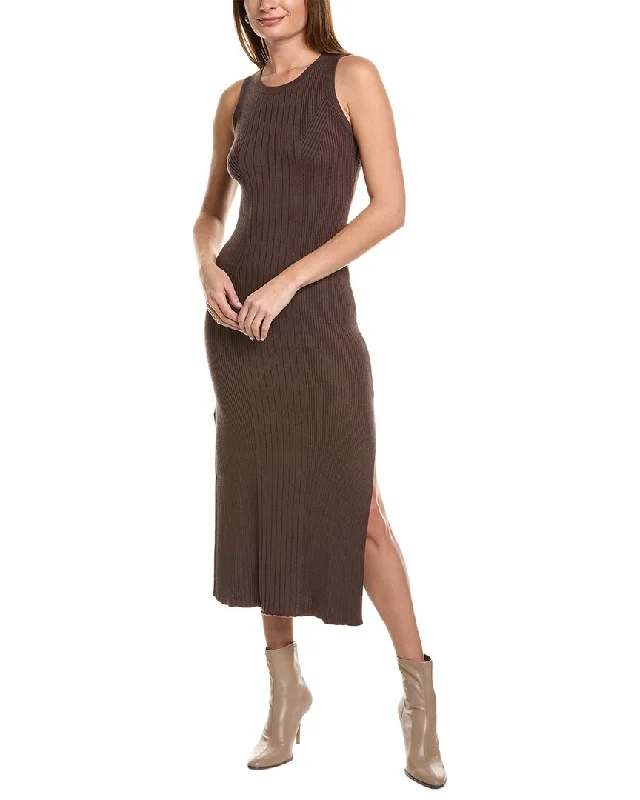 Splendid Rib Silk-Blend Sweaterdress