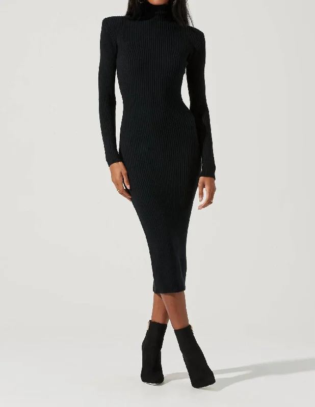 Sweater Dress In Black