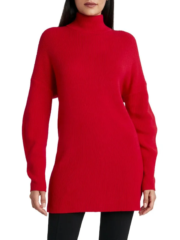 Womens Knit Ribbed Sweaterdress