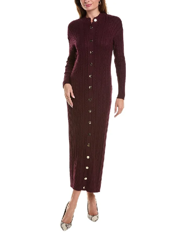 YAL New York Cable Knit Sweaterdress