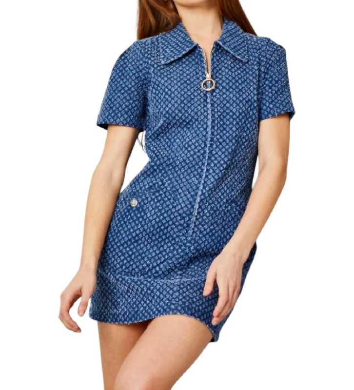 Twiggy Dress In Rodeo Denim