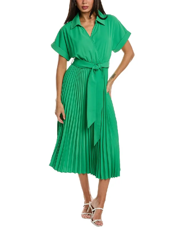 Gracia Pleated Shirtdress