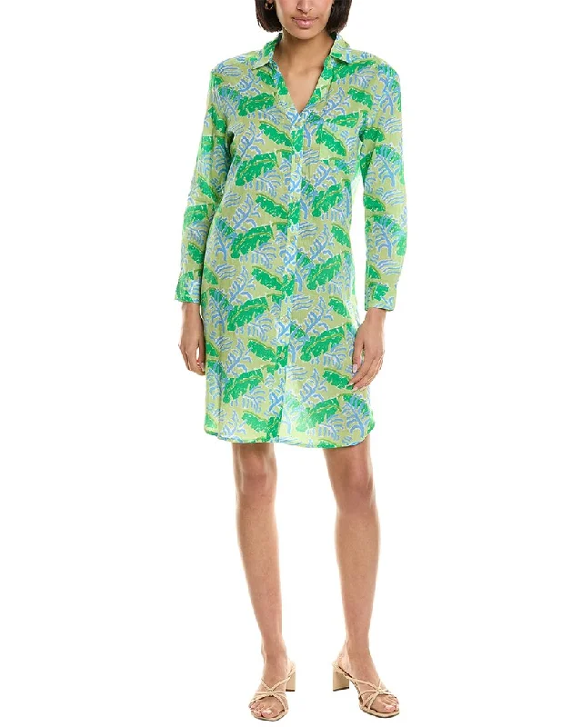 HIHO womens  Rebecca Shirtdress, xs, Green