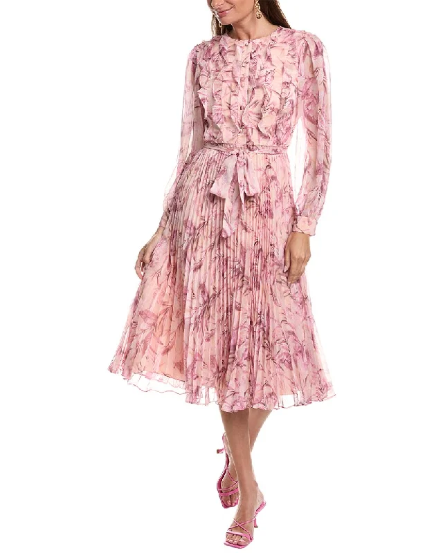 Mikael Aghal Pleated Shirtdress