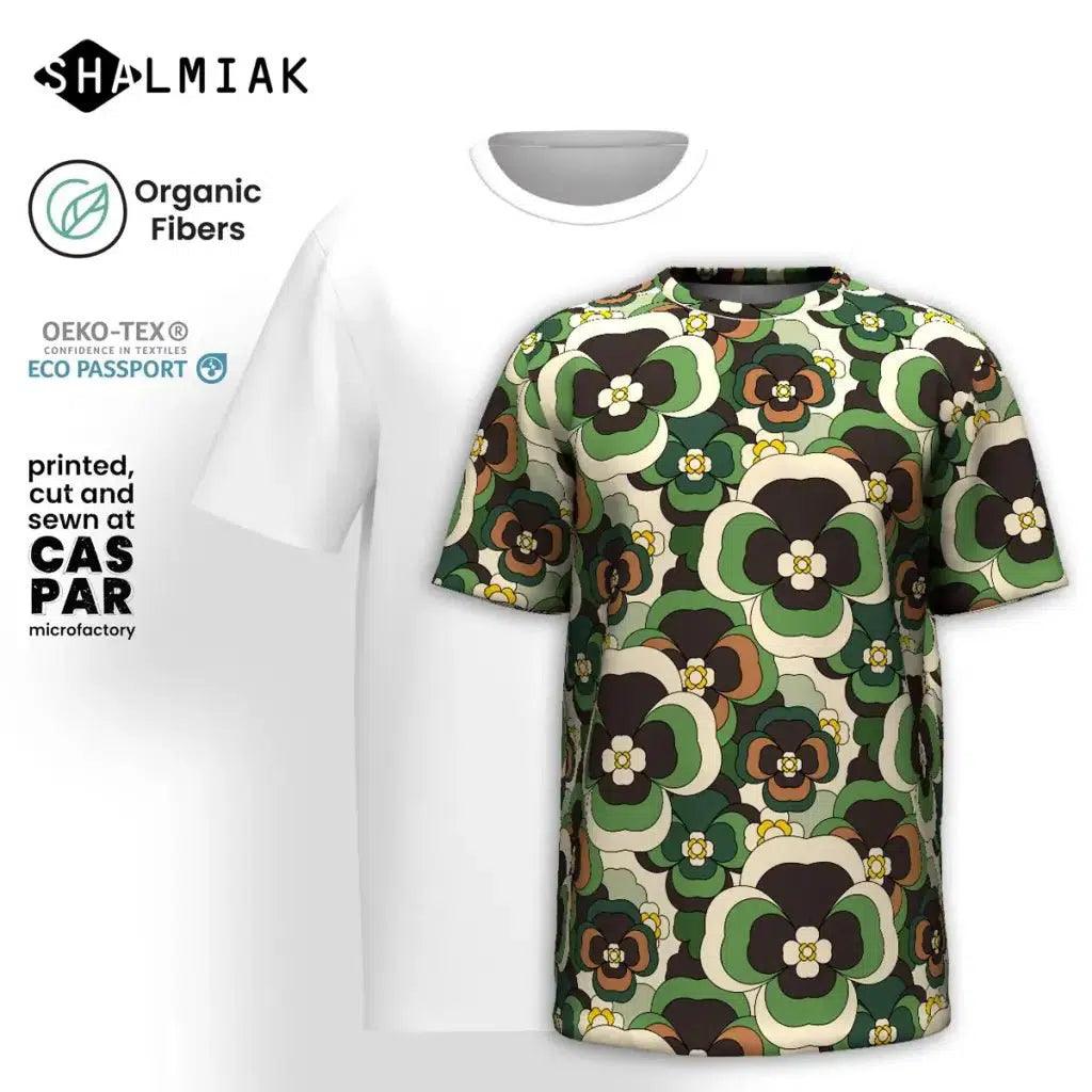 PANSY FANTASY green - T-shirt  (organic cotton)